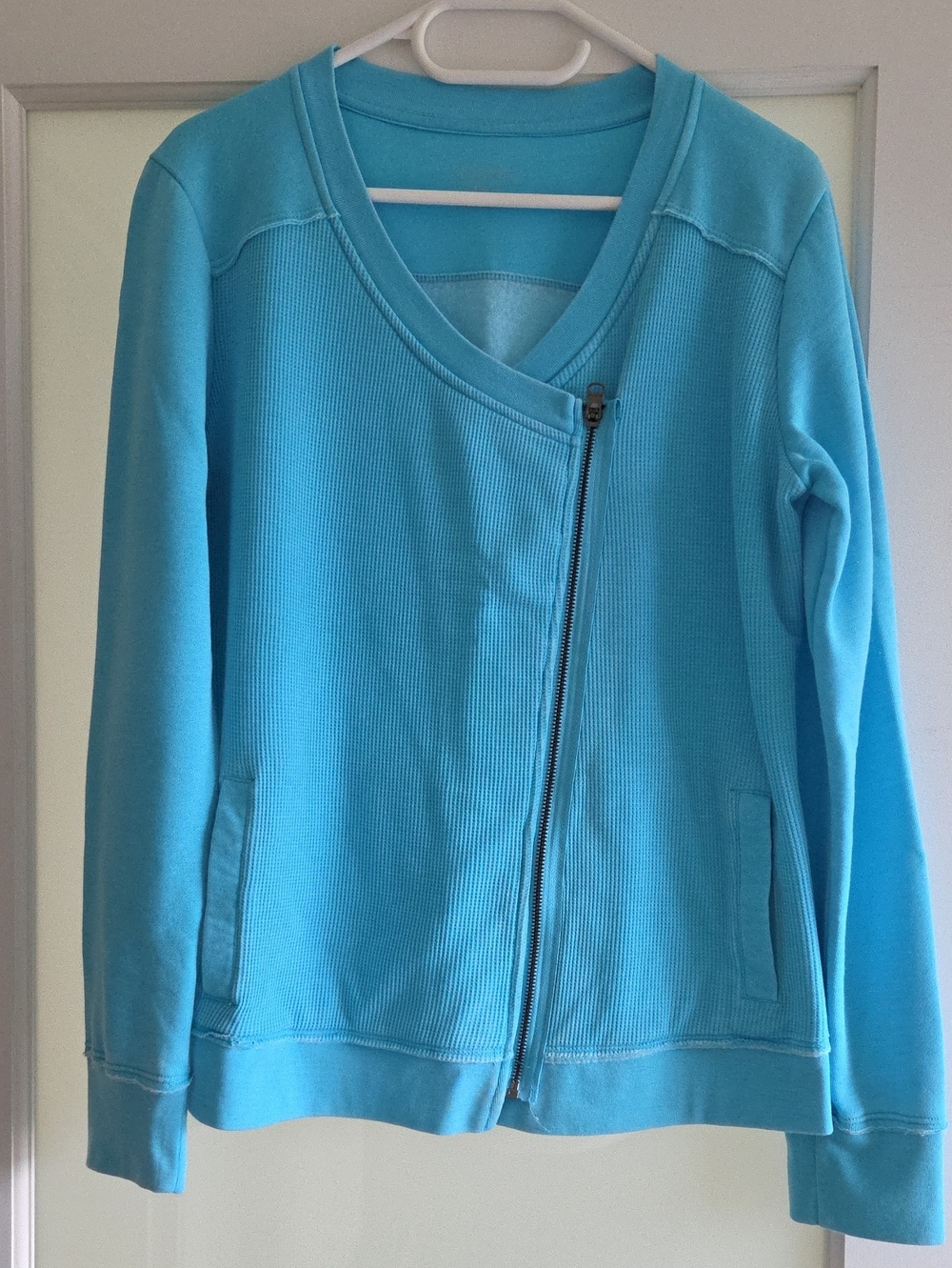 Calvin Klein Aqua-Blue Lightweight Zip Jacket